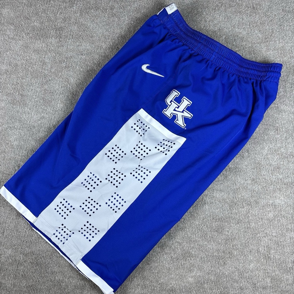 Nike Kentucky Wildcats UK Basketball Shorts Men's Medium Blue NCAA Authentic